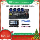 Материнская плата BIGTREETECH SKR Mini E3 V1.22,0 32 бит TMC2209 + TFT35-E3 V3.0, детали для 3D принтера с сенсорным экраном, для обновления детской модели CR10