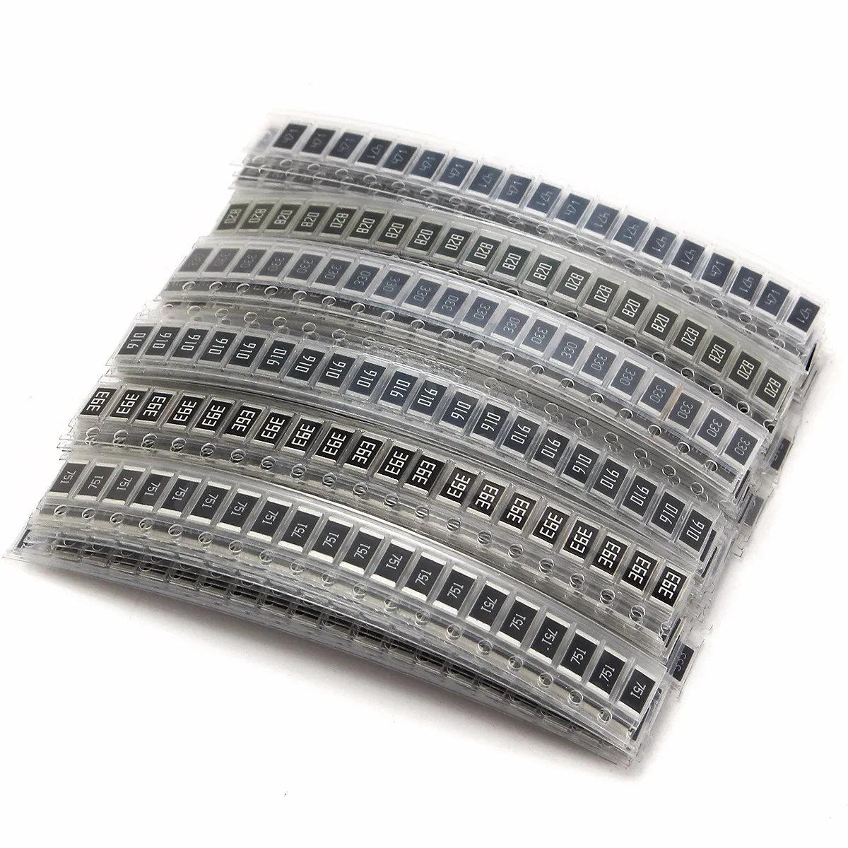 Резистор SMD 330 шт./лот электронные резисторы 1 5 2512 Ом набор резисторов 10R 47R 100R 10K 470K