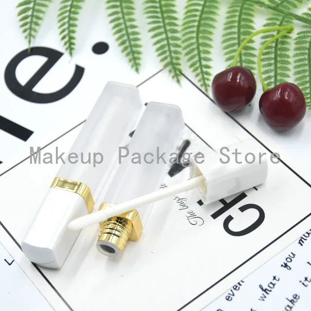 

4ML 10/30/50pcs Frosted Plastic Lip Gloss Bottle with White Cap, Beauty Professional Empty Makeup Liquid Lipstick Matte Tube