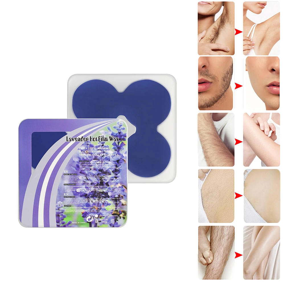 500 г эпиляционный восковой блок с горячей пленкой для удаления волос в зоне