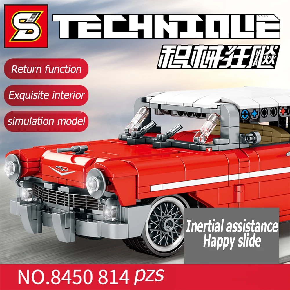 

Набор строительных блоков SY BLOCK, спортивный автомобиль, Классическая модель, развивающие игрушки для мальчиков и взрослых, подарок на день р...