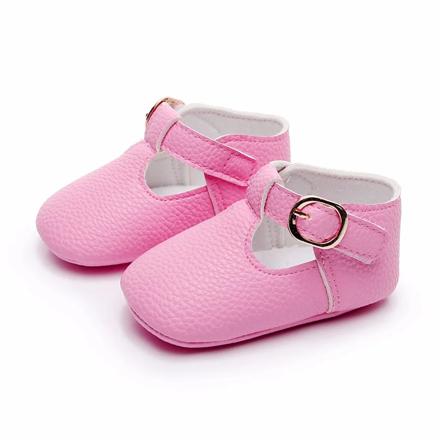 Детская обувь Обувь для малышей новорожденных Милая однотонная на мягкой