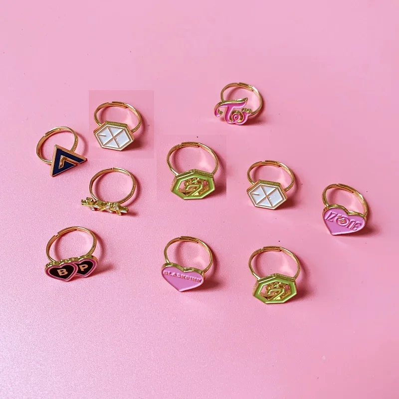 Kpop кольцо дважды Exo Got7 кольца ювелирные изделия аксессуары для мужчин женщин Bangtan