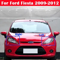 car front transparent headlight cover for ford fiesta 2009 2012 auto lampshade head lamp light shell glass lens housing case