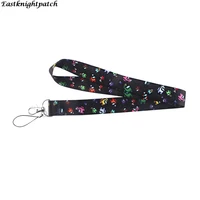 e2457 cartoon cute funny game neck strap cell phone lanyard for keys id card cute necklace keychain lanyard