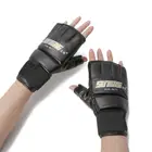 Тренажерный зал классные MMA Муай Тай тренировочный боксерский мешок половина рукавиц спарринговые боксерские перчатки