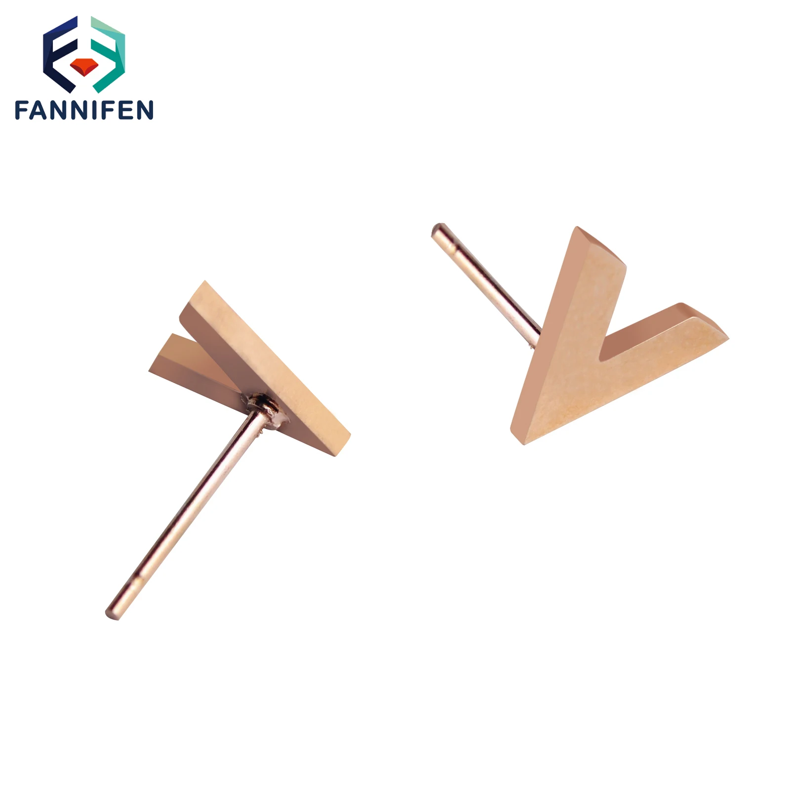 

Korean Earrings 2021 Trend Stainless Steel V-shaped Earrings For Women Fashion Simple Jewelry Holiday Gifts For Girls
