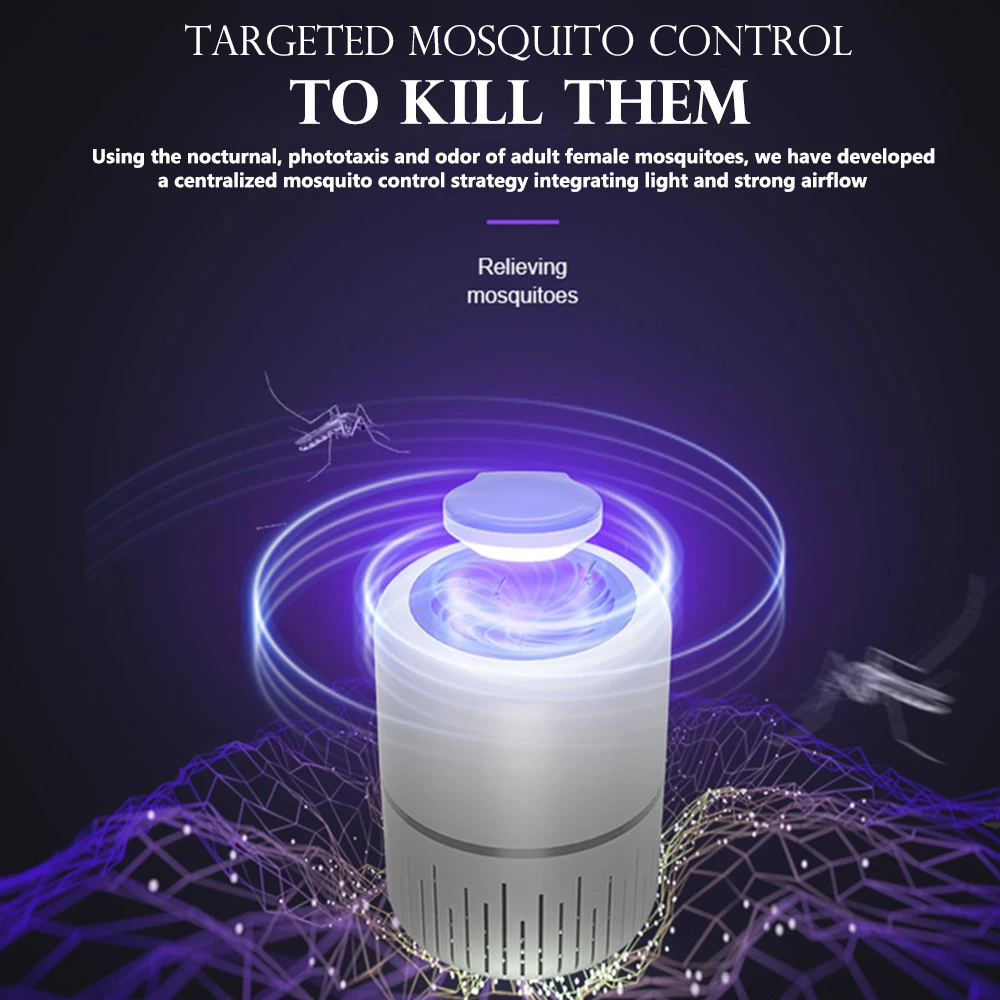 Электрический УФ-светильник убийца комаров жуки насекомые ловушка Zapper