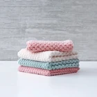 Супервпитывающее многофункциональное полотенце в клетку с ананасом для мытья посуды, бархатные тряпки кораллового цвета для кухни