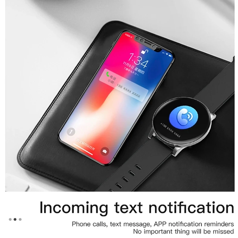 

Waterproof Smartwatch Sports Round Smart Watch Men Women Fitness Tracker Blood Pressure Monitor Watches Clock For Xiaomi Hour M