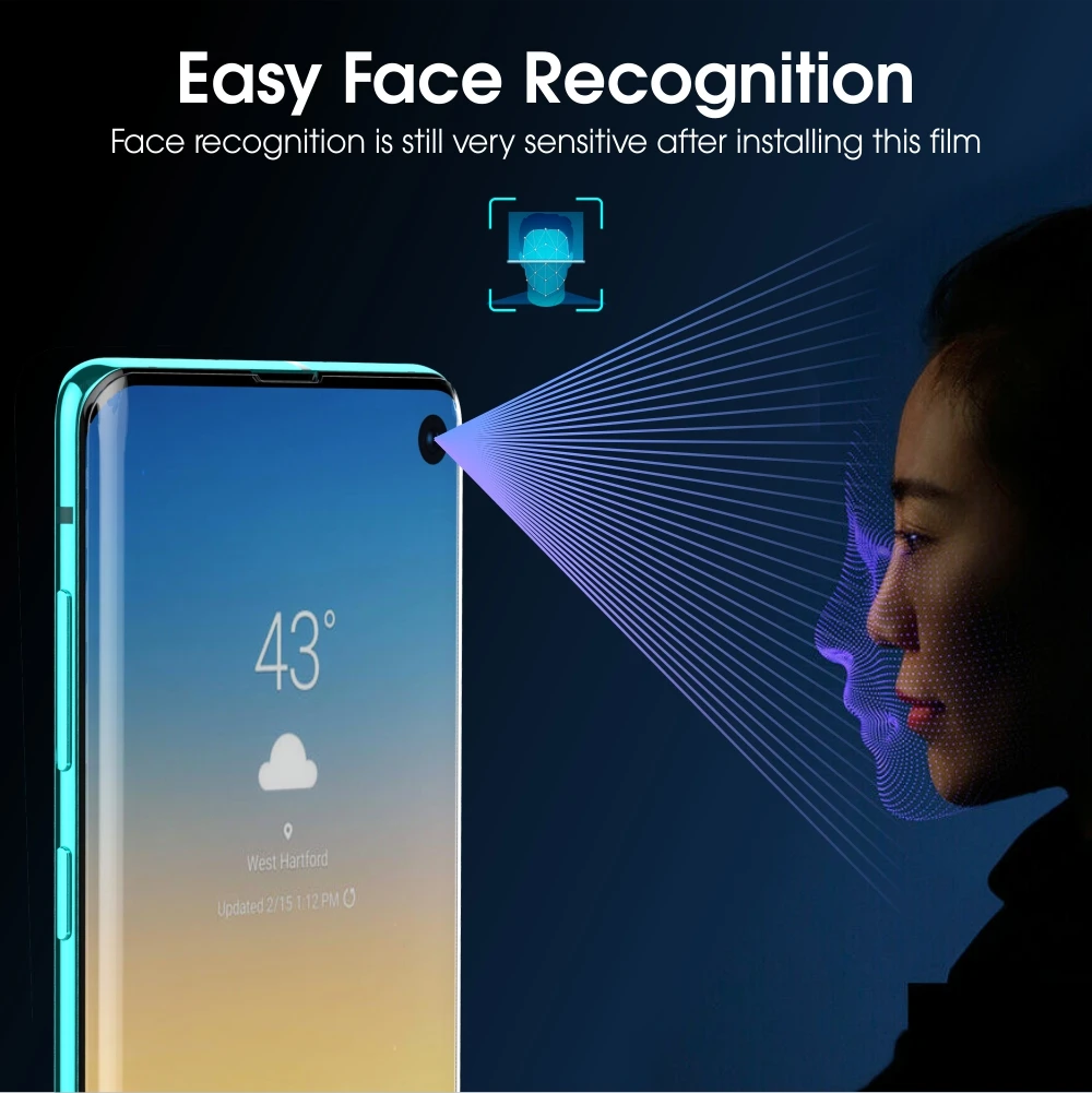 Защитная пленка для экрана votoon для samsung Galaxy S10e S10 Plus S8 S9 Plus Note 8 9 10 Plus, защитная пленка на весь экран