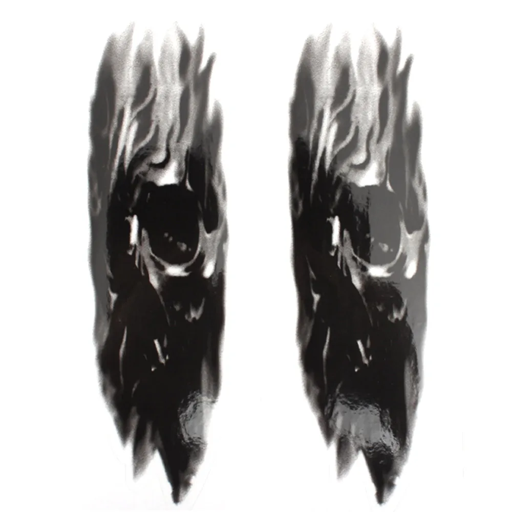 Водонепроницаемая табличка с вилкой спереди Череп графические наклейки