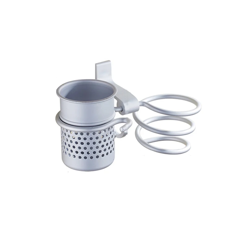 Высокое качество настенный держатель для фена полка ванной комнаты органайзер |