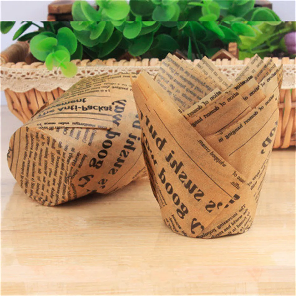 Новогодняя бумажная подкладка для кексов 50 шт. чашка выпечки свадебной вечеринки