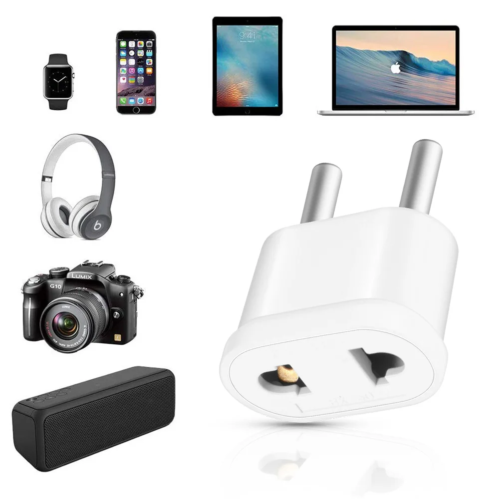 Адаптер питания с европейской вилкой адаптеры переменного тока дорожный адаптер