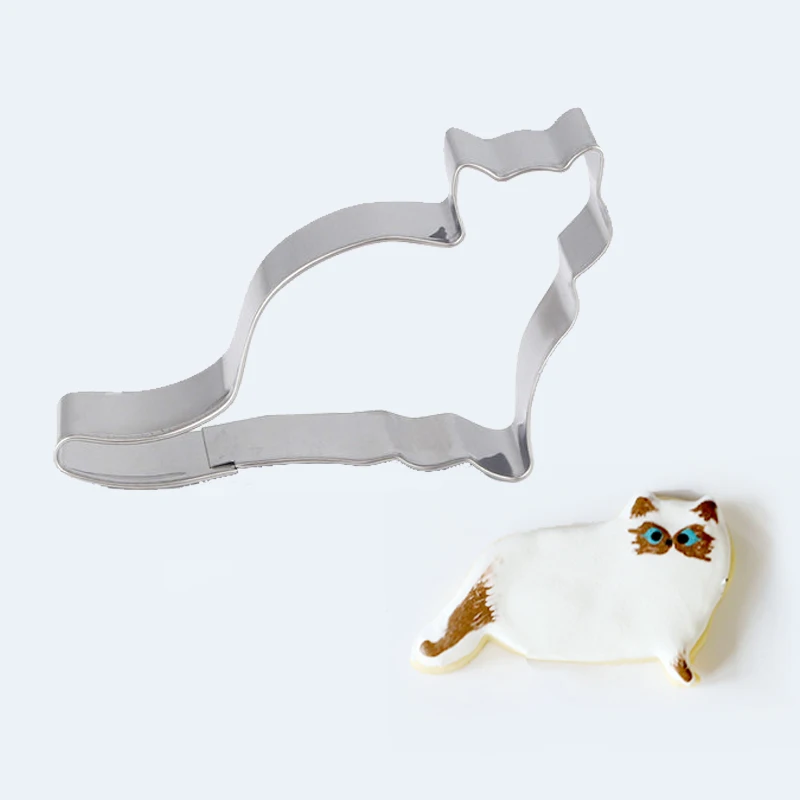 1 шт. DIY кошка формы из нержавеющей стали печенье Плесень Sugarcraft Торт печенье пирожные форма для выпечки резак для печенья кошка