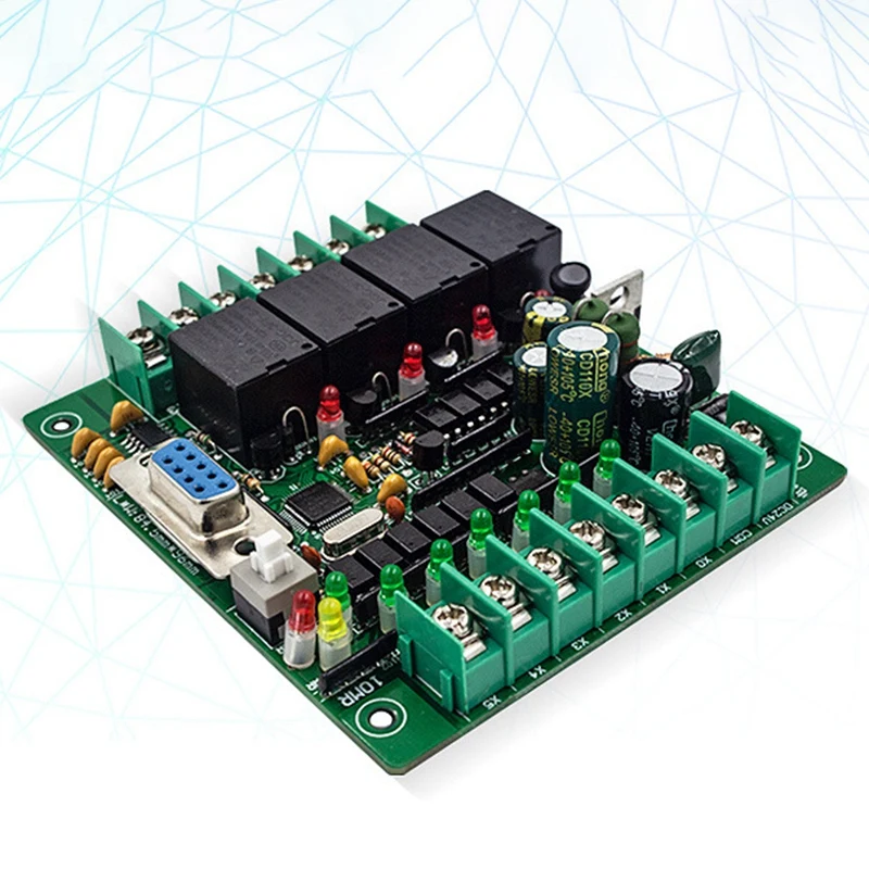 HTHL программируемый логический контроллер Plc FX2N 10MR STM32 MCU 6 входов 4 выхода AD 0 10V