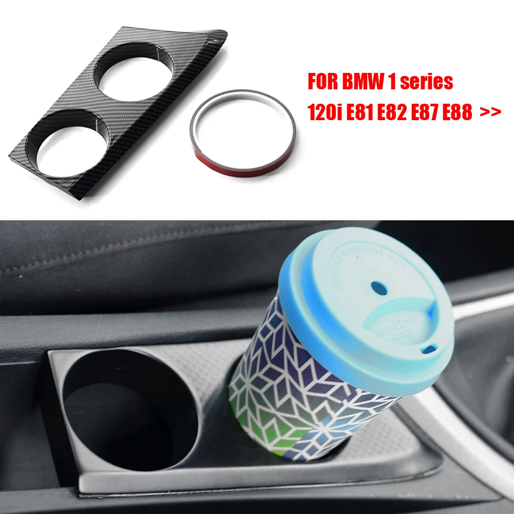 

ABS Plastic Beverage Cup Holder Prevents Scratches for BMW E81 E82 E87 E88 120i 1 Series 04-11 LHD DIY Car Interior