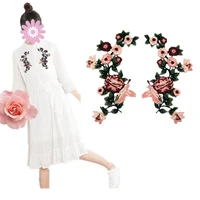 1pair small flower embroidery patch applique sewing dress clothes garment accessory 159cm diy embroidered patches