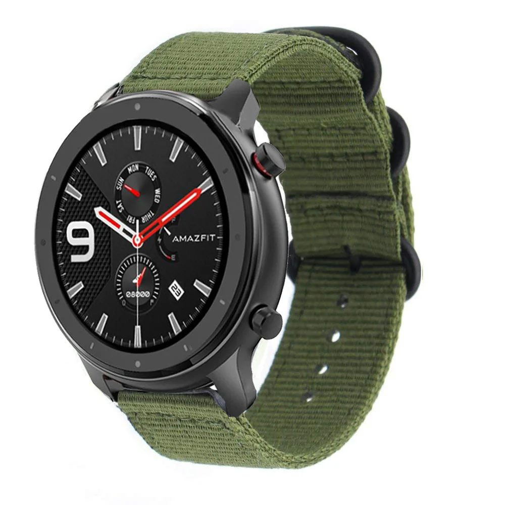 22 мм ремешок для часов Huami Amazfit GTR 47 смарт спортивный нейлоновый дышащий браслет PACE