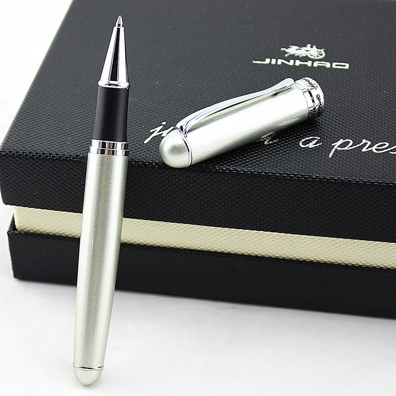 JINHAO 750 ручка деловые принадлежности для письма Серый 0,7 мм перо гелевая ручка шахматы boad шариковая ручка Роскошные чернил для письма черный Заправка - Цвет: R