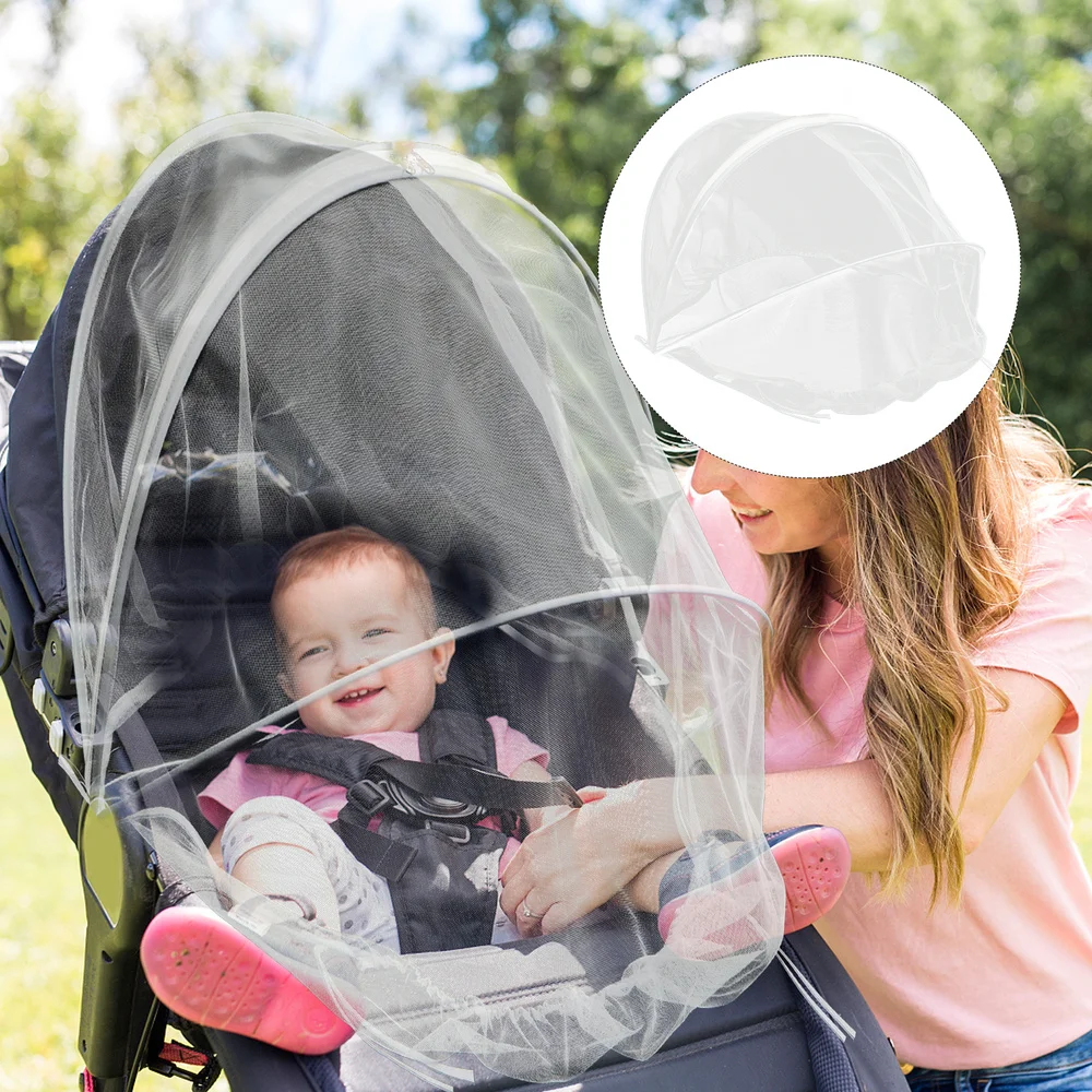 

Baby Kids Stroller Mosquito Netting Breathable Full Cover Net with Dual Zippers