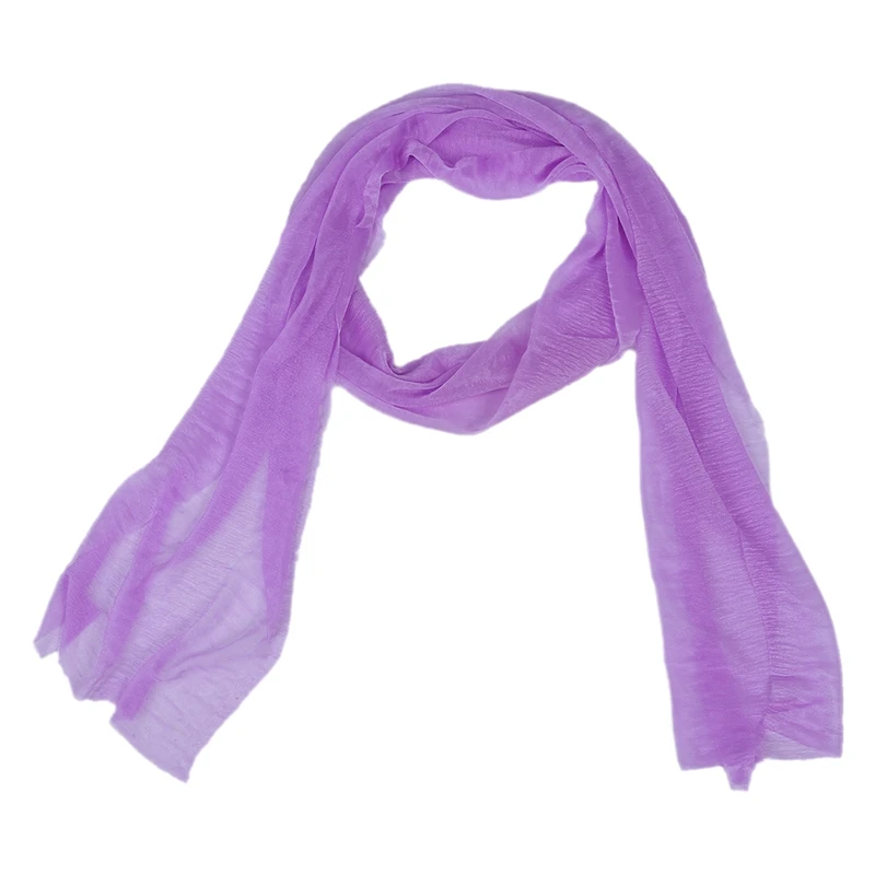 Женский модный мягкий шарф конфетного цвета шаль-палантин фиолетового |
