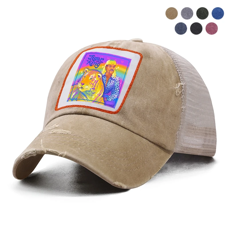 Модная мужская и женская Кепка-бейсболка от солнца с тигром королем Джо