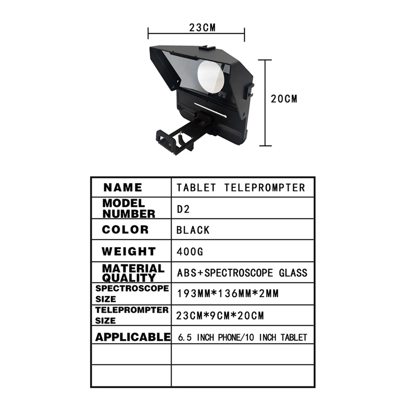 Телесуфлер для iPad планшетов телефонов Подсказка записей интервью речи