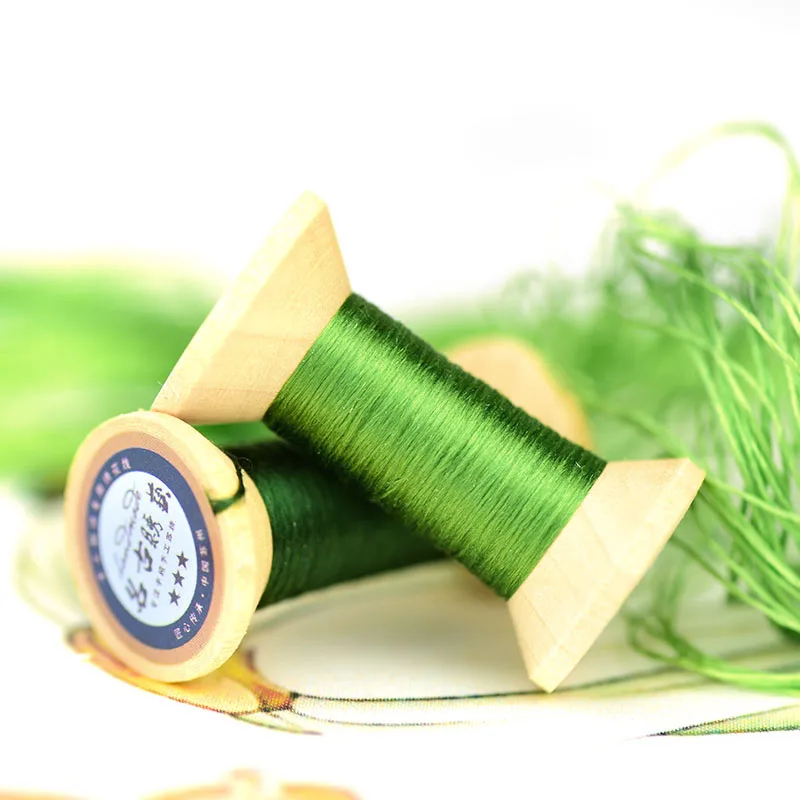 Вышивка вручную/шелковая нить/шелковая вышивка/катушка ручной вышивки/яркая