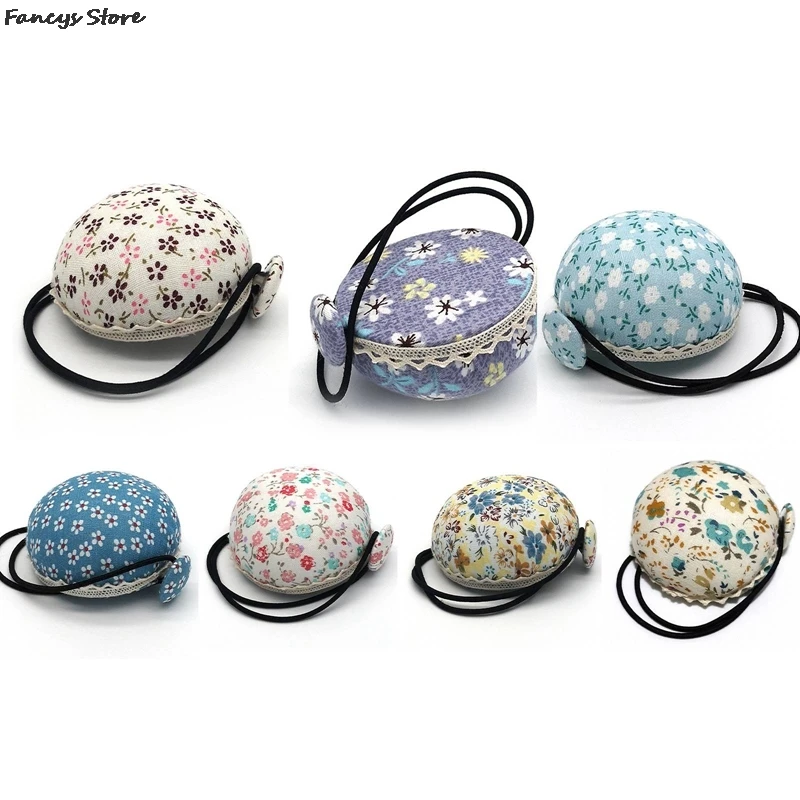 

DIY Craft Tool Sewing Cute Cushion For Sewing Cotton Bag Floral Print Needle Bag Dual-purpose Sewing Machine Needle Insert Bag