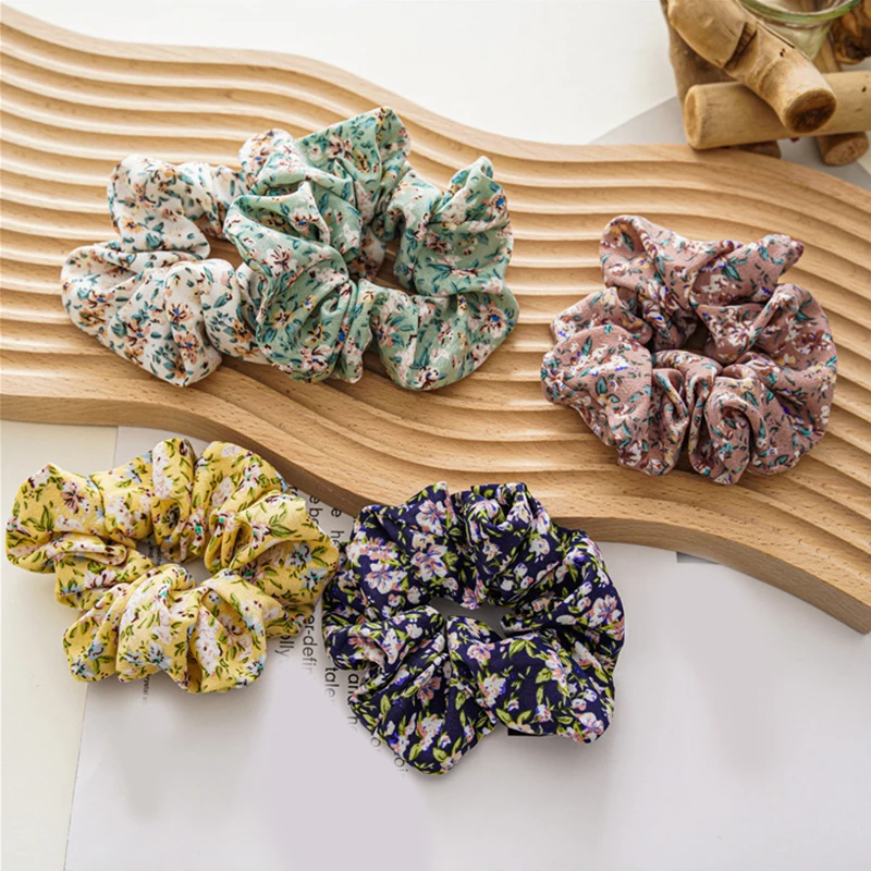 

New Bowknot Elastic Hair Bands For Women Girls Print Scrunchies Headband Hair Ties Ponytail Holder Hair Accessorie Hair Ropes