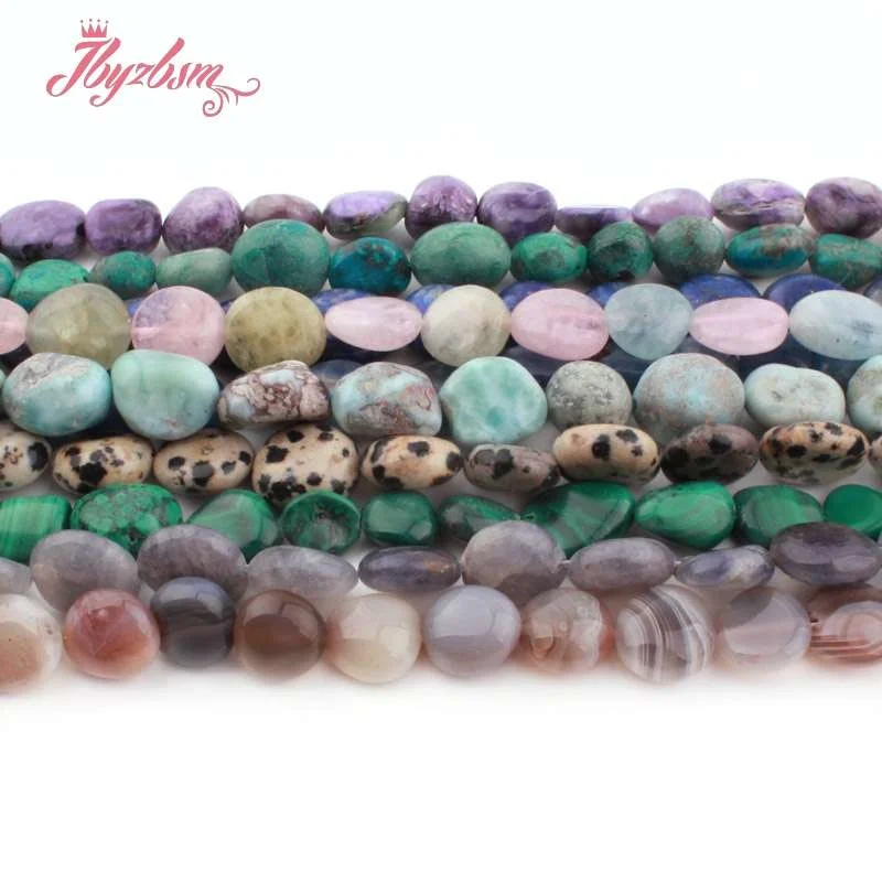 5x8-10x12mm Irregular Freeform Natural Stone Spacer Beads For DIY Necklace Bracelet Jewelry Making 15&quotWholesale Free Shipping |