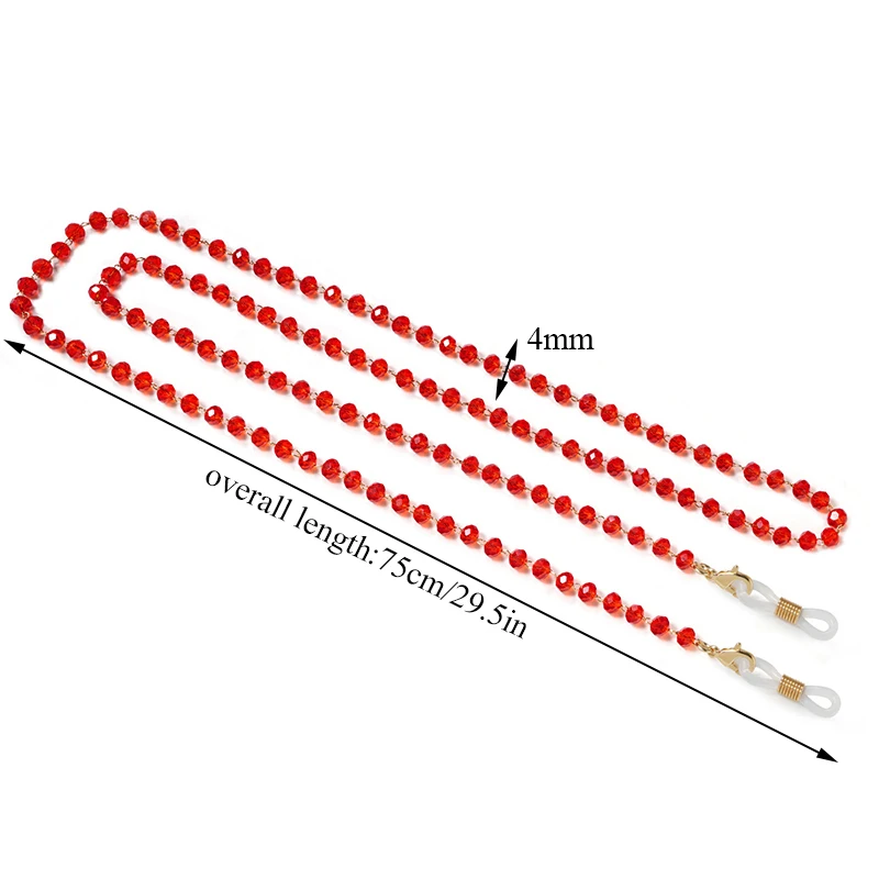 

Multi-colored Mask Rope Temperament Beaded Glasses Chain Exquisite Glasses Chain Fashionable Glasses Lanyard Pretty Accessories
