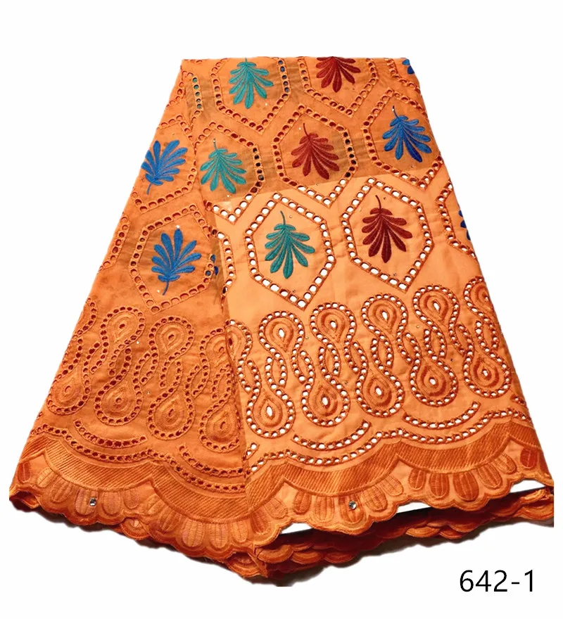 

Latest design swiss lace fabric with rhinestones embroidery african 100% cotton fabrics Swiss voile lace popular Dubai style 642