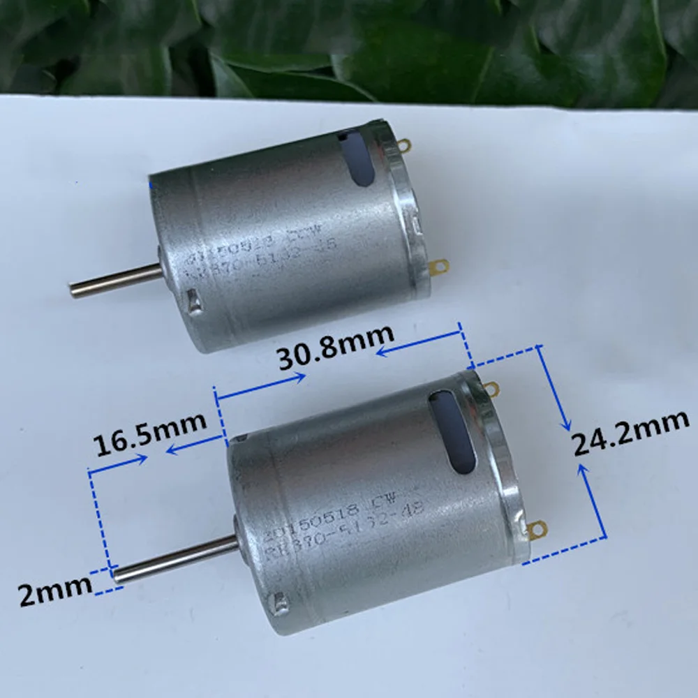 DC 3V 7 4 V 3 6V микро 370 Электрический мотор высокая скорость 33000RPM маленький круглый DIY