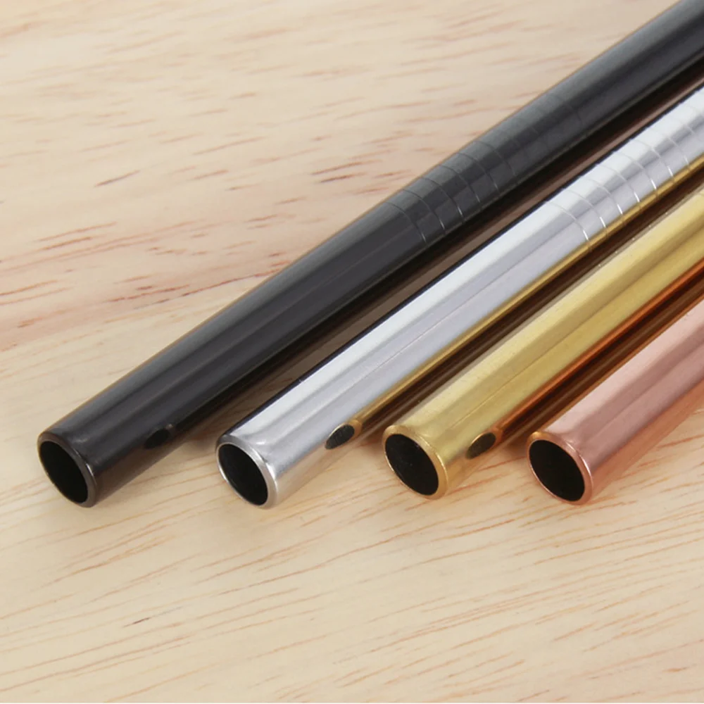 

19Pcs Stainless Steel Curve and Straight Drinking Straw with Brushes and Pouch