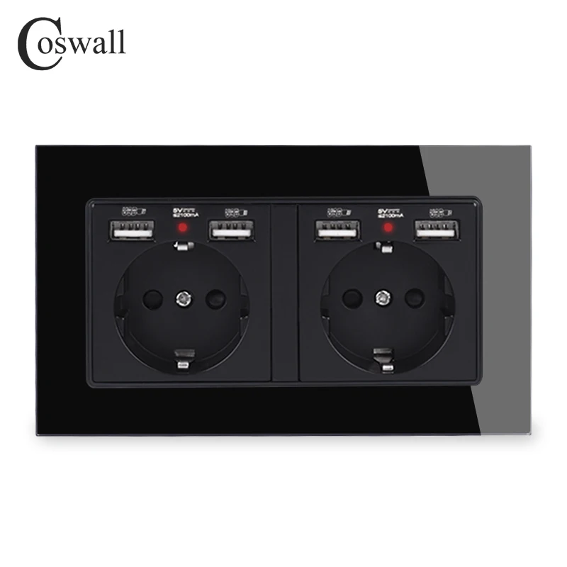 COSWALL бренд 2 Gang Россия Испания телефон с 4 USB портами для зарядки скрытый мягкий