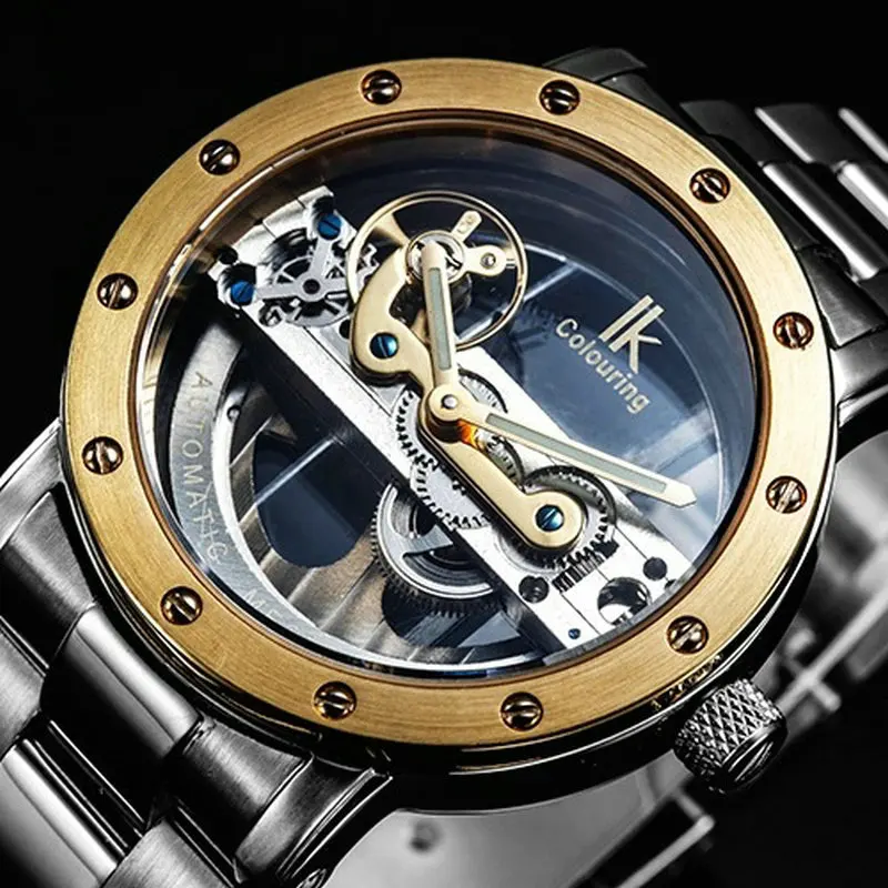 Original Tourbillon Mechanical watches men luxury brand business skeleton automatic men self wind reloj automatico de hombre