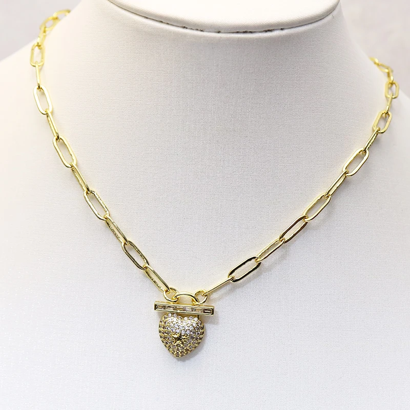 

4 Strand Zircon Pendant necklace New design Punk chain jewelry accessories for women necklace for women New design 9681