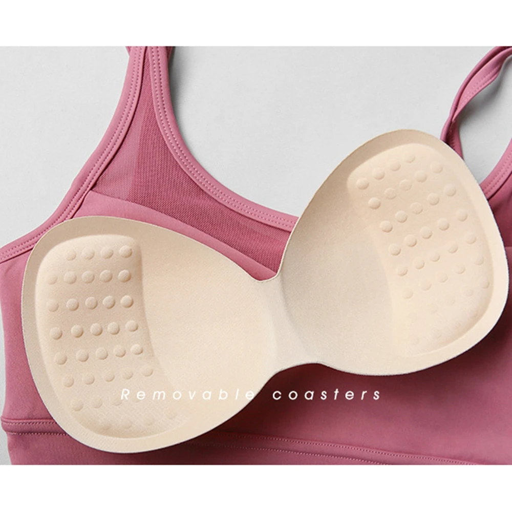 

PEARLYNN Yoga Sports Bra Tops For Women Seamless No Buckles Underwear Running Bralette Bustier Crop Tops Push Up Sexy Tube Top