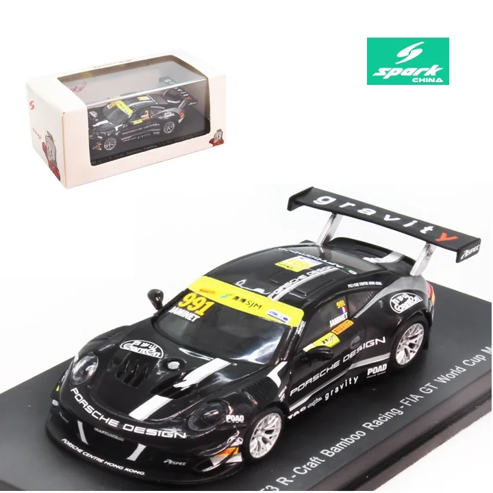 

Spark 1:64 911 GT3 R No.991 ремесло бамбук гонки фия ГТ Кубок мира Макао 2018 матоье Jaminet литая модель автомобиля