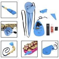 slade saxophone clean kits 10 in 1 saxophone cleaning care kit belt thumb rest cushion reed case mouthpiece brush cloth gloves