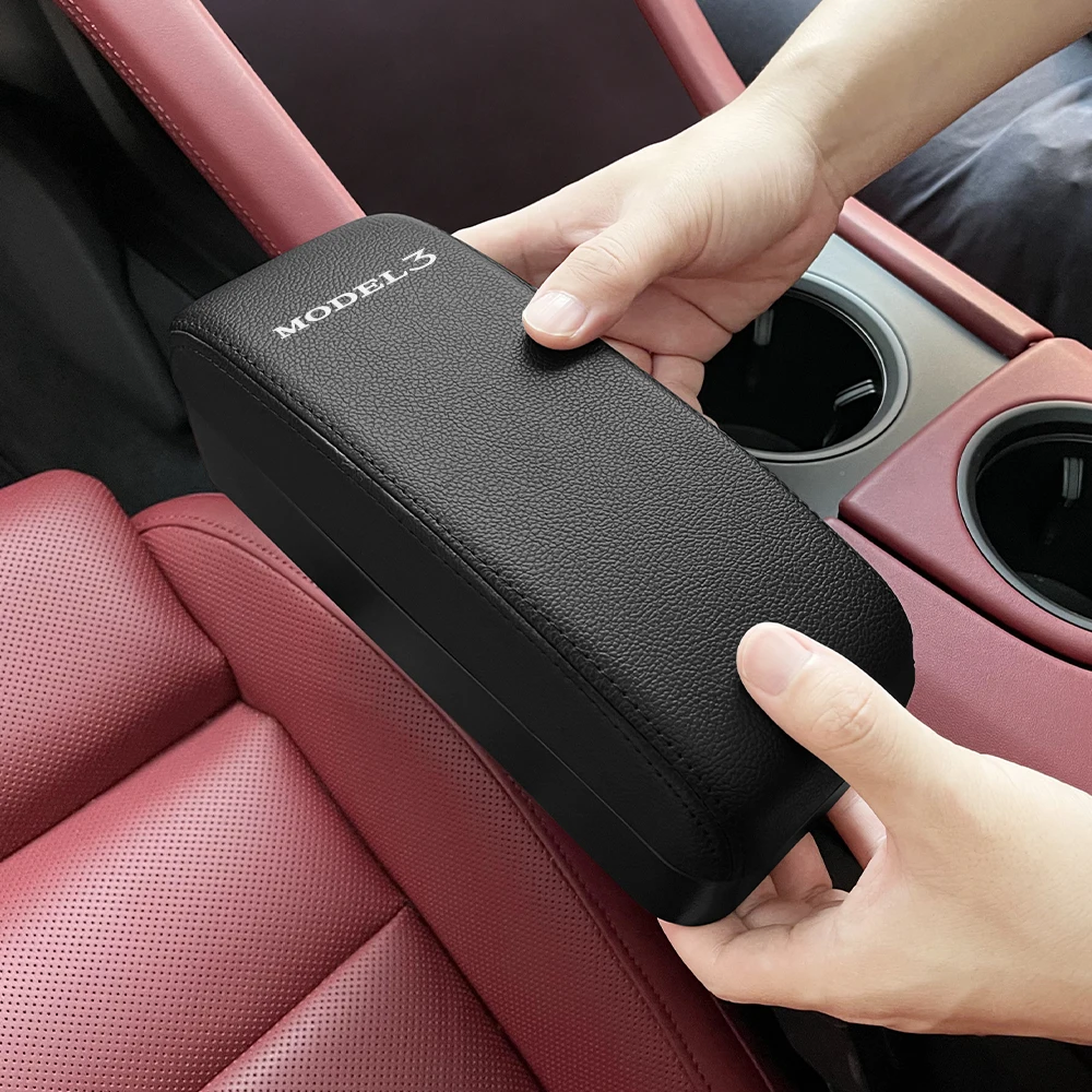 Продажа Органайзер для автомобильного сиденья, настраиваемый подлокотник с налокотниками, подушка для Tesla Model 3 X S Y P100D, автомобильные аксессуары