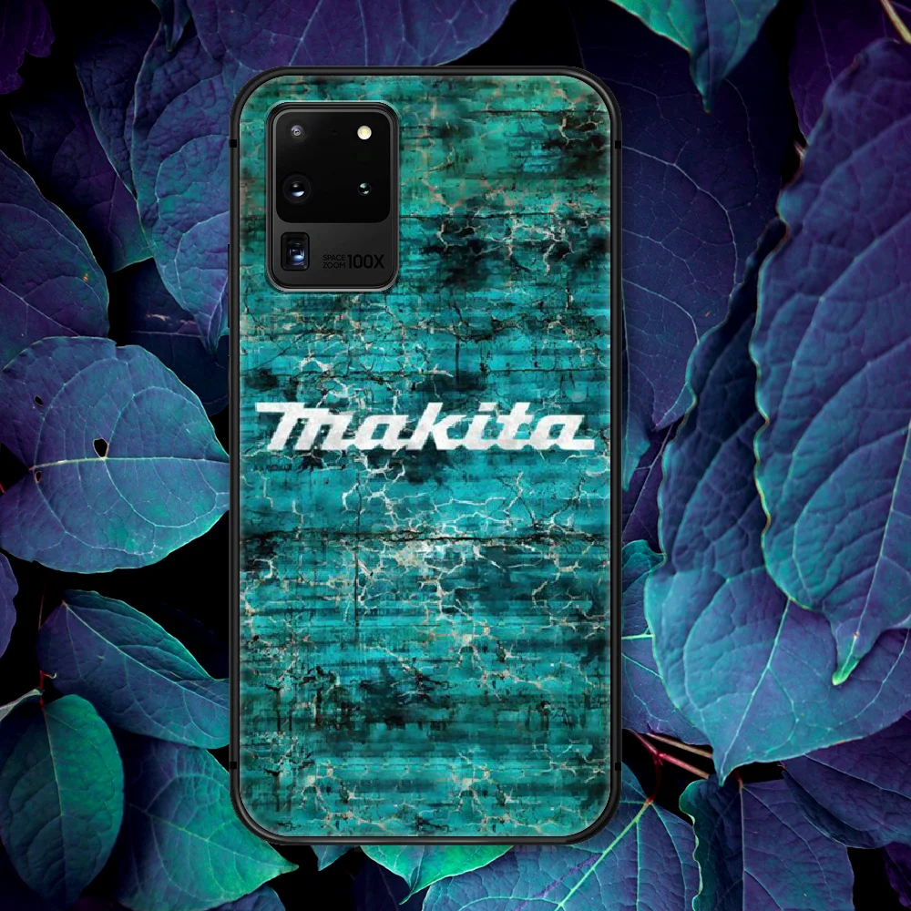 

M-Makita Toolbox Brand Phone Case For Samsung Galaxy Note S 8 9 10 20 Plus E Lite Uitra black Waterproof 3D Hoesjes Fashion Etui