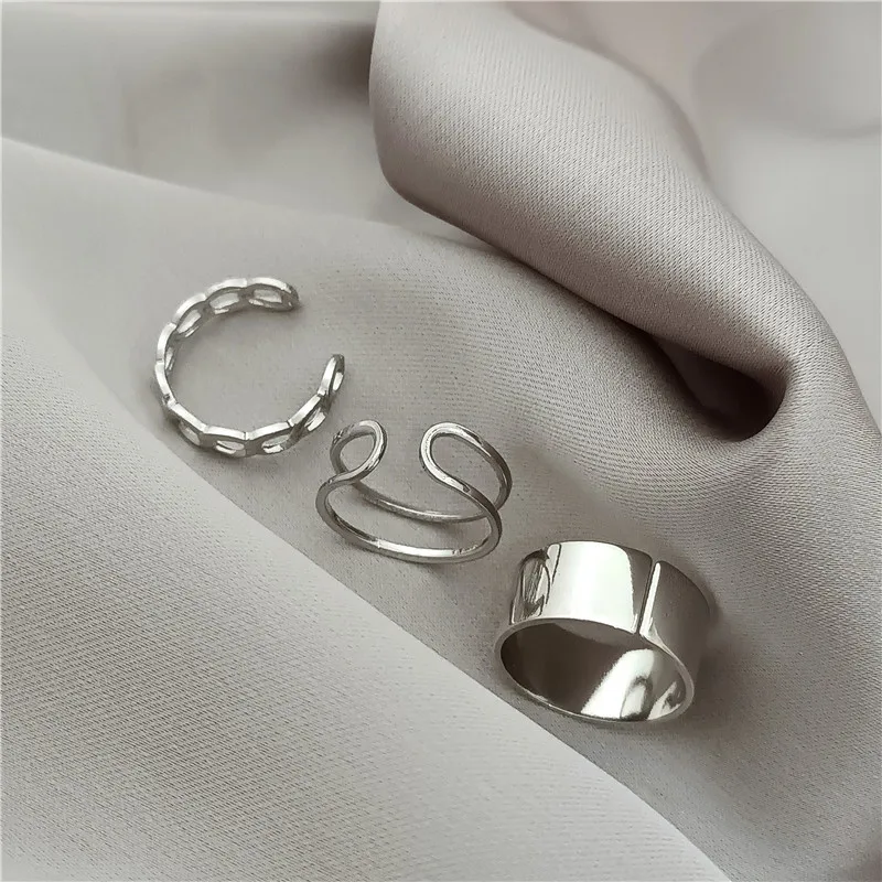 Звеньевая цепь в стиле панк/хип-хоп кольца для мужчин и женщин девочек-подростков