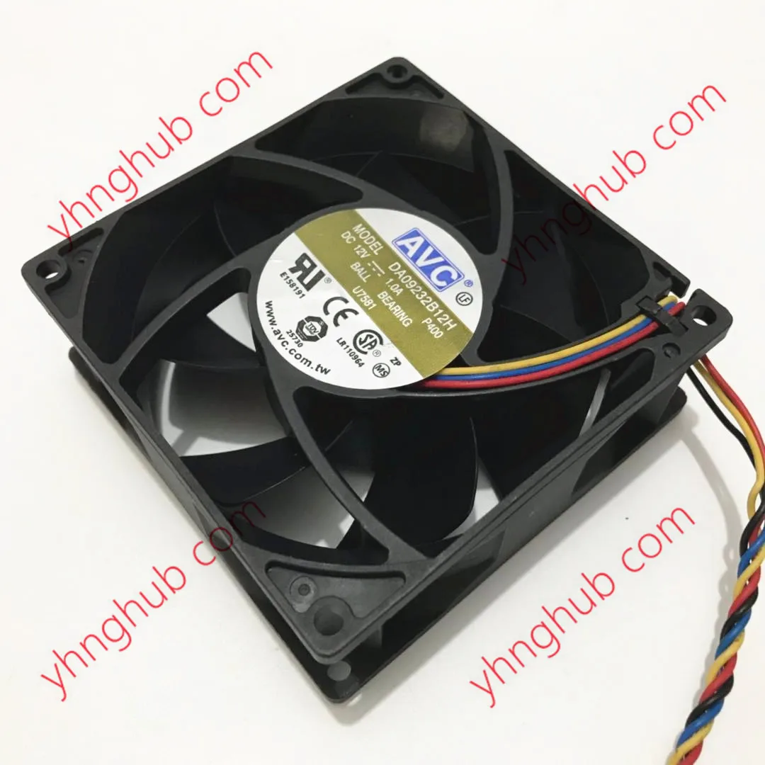 4-проводной вентилятор для охлаждения сервера AVC DA09232B12H P400 DP/N:U7581 0U7581 DC 12 В 1.0A 92x92x32 мм