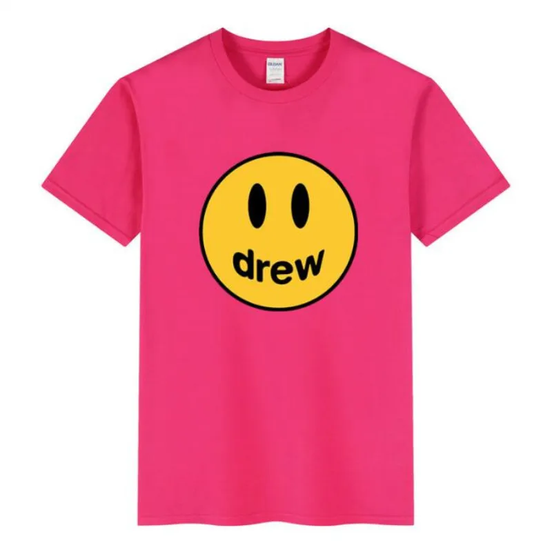 

2021 Summer Fashion T shirt For men Drew printing women Casual Tshirt 100% cotton short sleeves O-neck t-shirt Comfortable tops