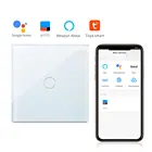 Bingoelec EU сенсорная светодиодсветодиодный панель с сенсорным экраном, настенная лампа с Wi-Fi, переключатель 123 Gang1way 100-240 В, нейтральный провод