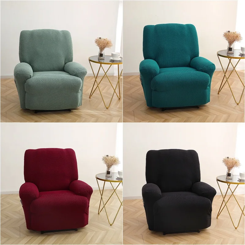 

Solid Color Recliner Cover Stretch Polar Fleece Lazy Boy Chair Cover Relax Sofa Cover Lounger Couch Slipcover Armchair Covers